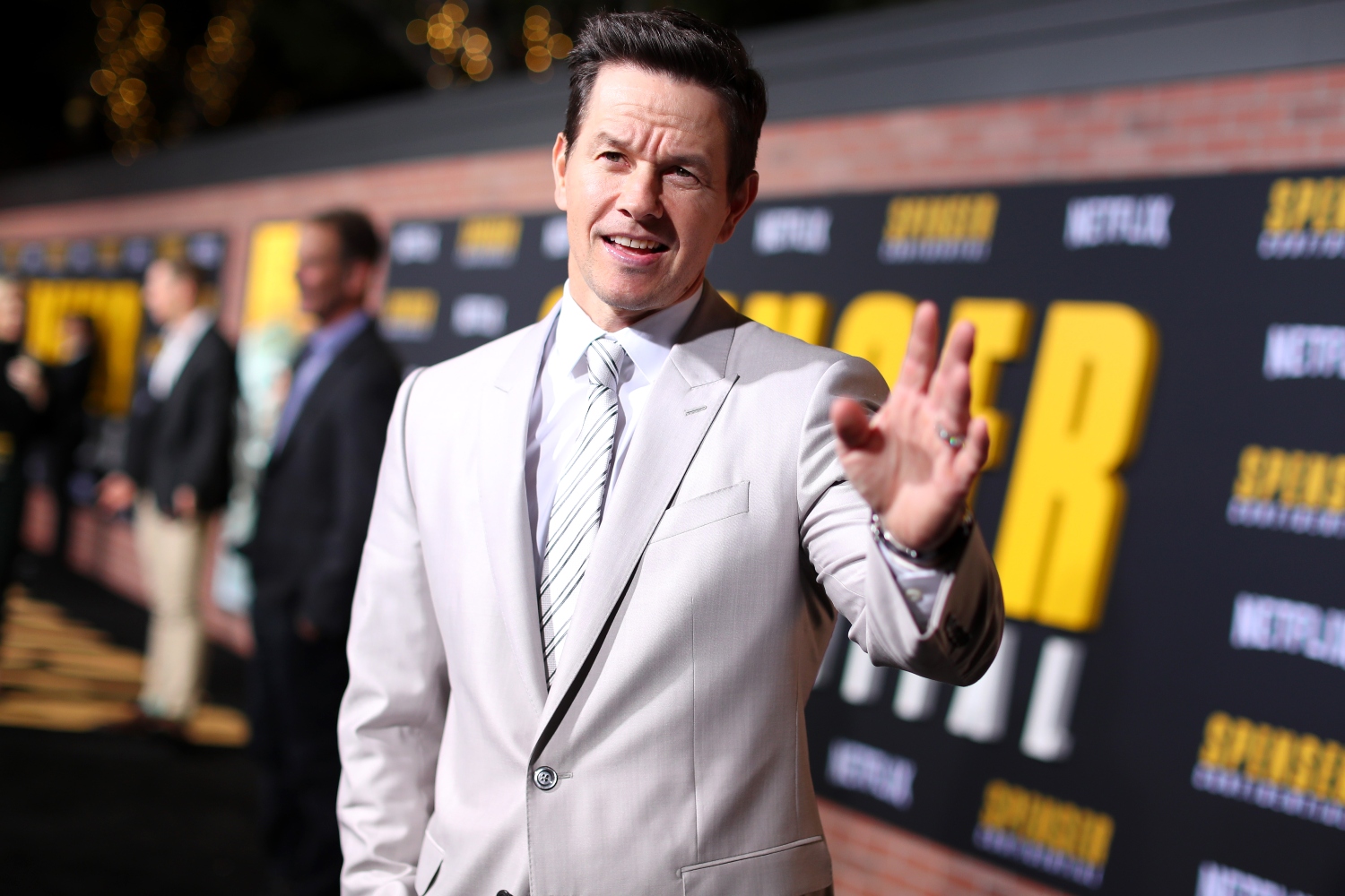 Mark Wahlberg attends the Netflix Premiere Spenser Confidential at Westwood Village Theatre on February 27, 2020 in Westwood, California.