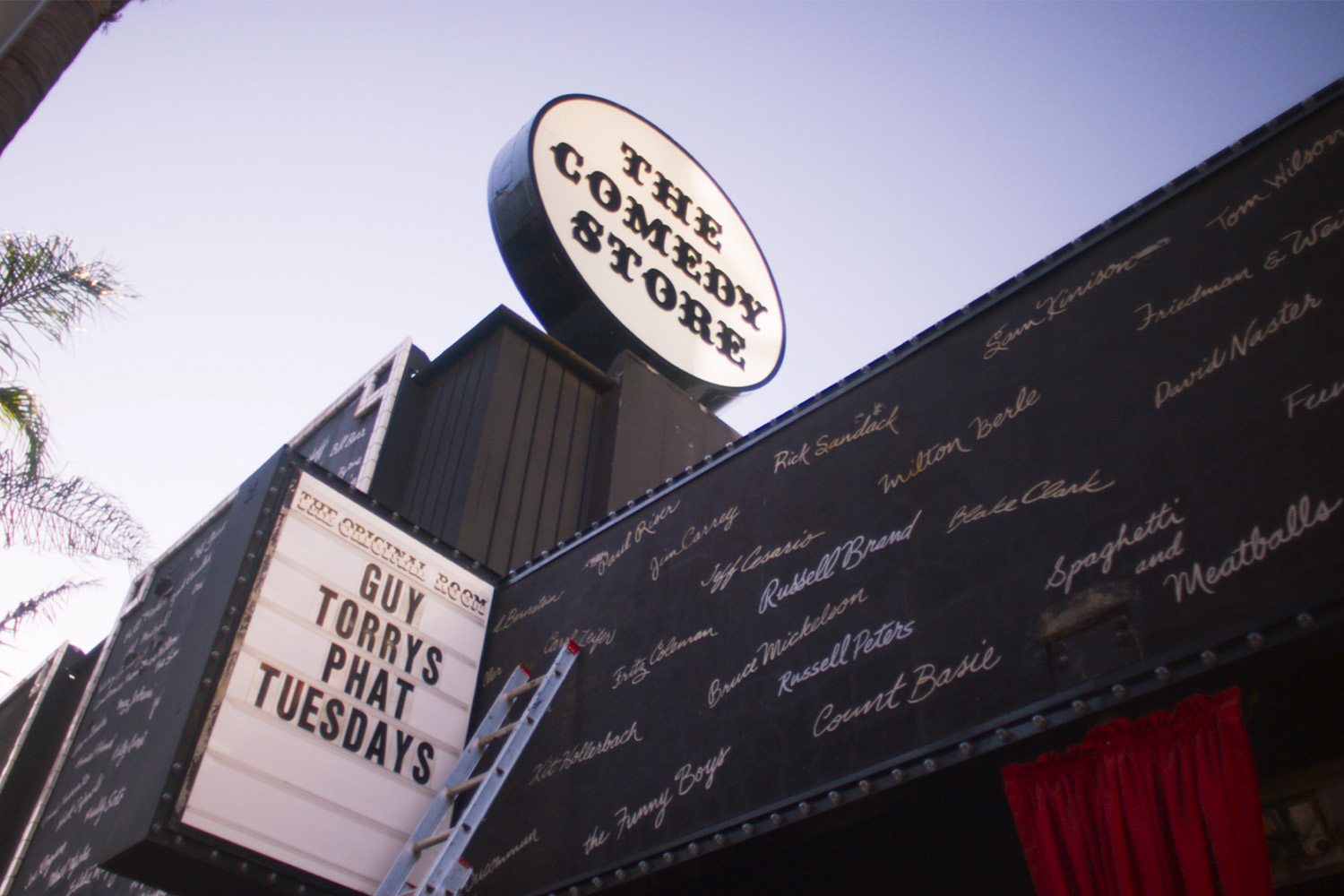 Exterior of the Comedy Store Venue.