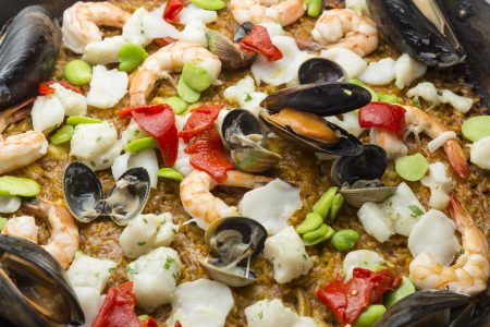 Expect plenty of fresh seafood at Socarrat Paella Bar in New York City.