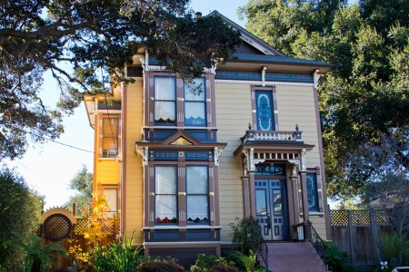 Painted Victorian house