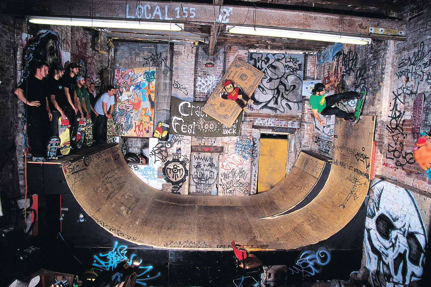 Skater Dan Pensyl on the C Squat Ramp.