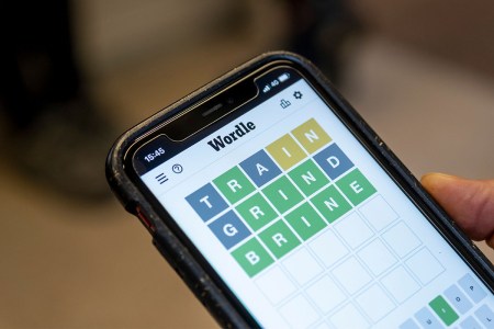 A man playing Wordle on his phone. The website Wordtips recently compiled data to find out which U.S. state is the best at the game on The New York Times.