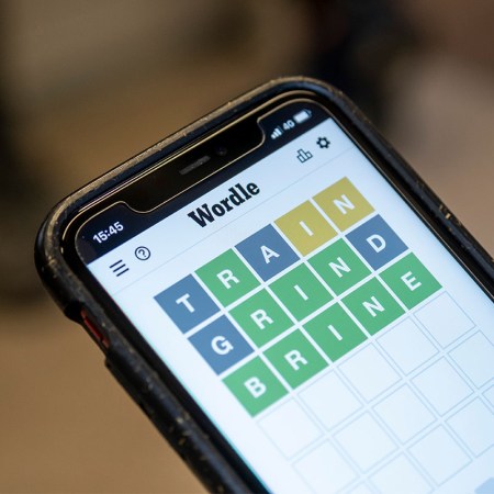 A man playing Wordle on his phone. The website Wordtips recently compiled data to find out which U.S. state is the best at the game on The New York Times.