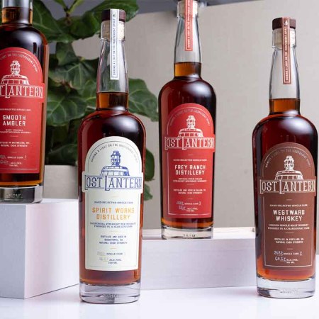 The four new spring releases from Lost Lantern, an independent American whiskey bottler