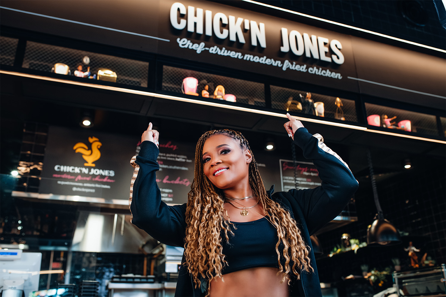 Amaris Jones at her new restaurant