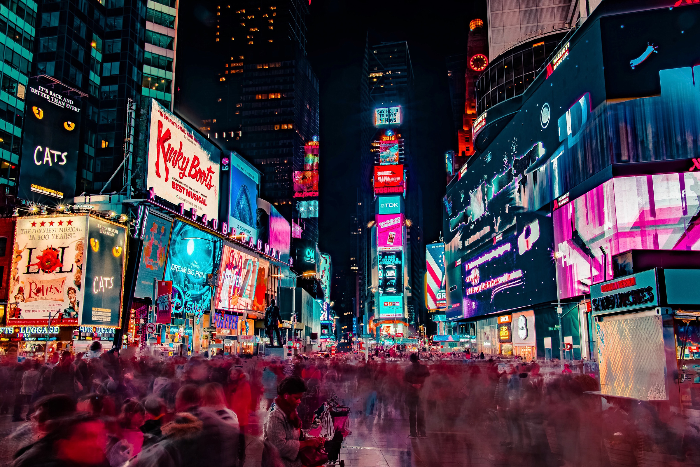 Times Square at night