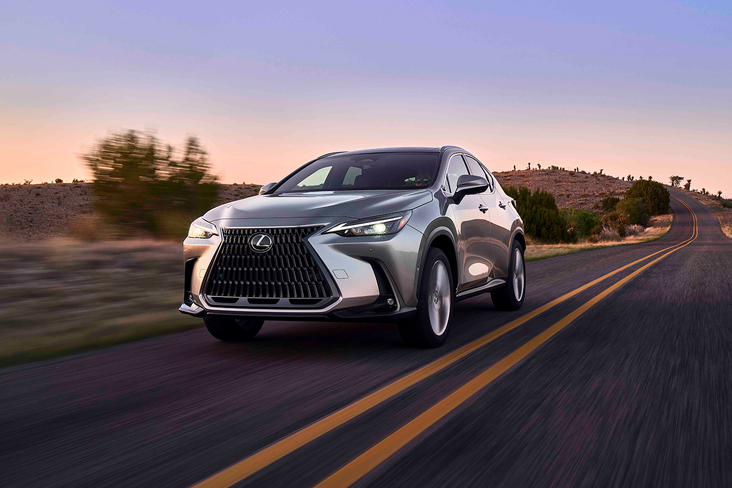 The Lexus NX 350h Hybrid SUV, a luxury version of the popular Toyota RAV4