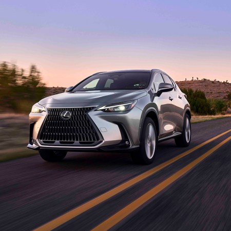 The Lexus NX 350h Hybrid SUV, a luxury version of the popular Toyota RAV4