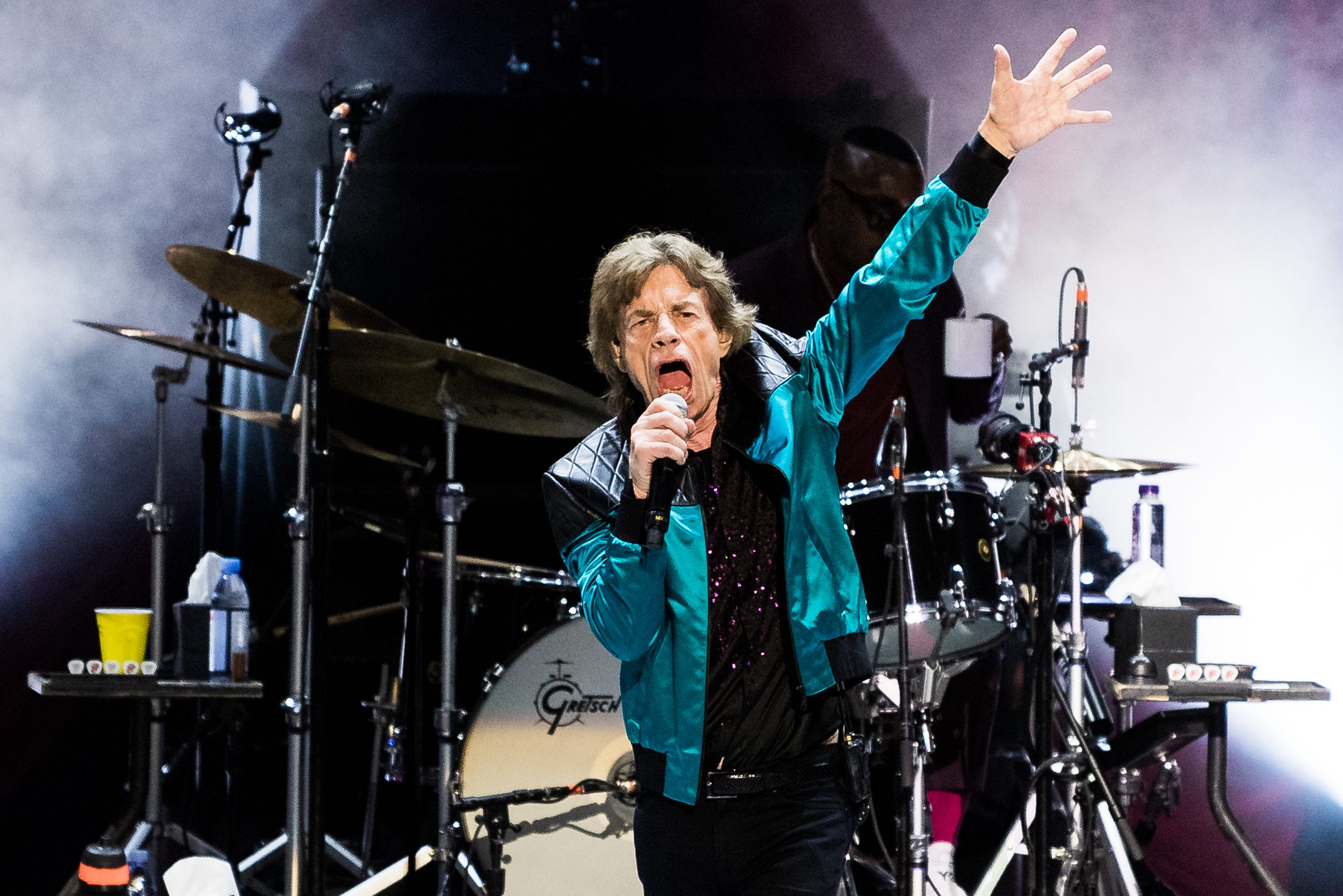 Mick Jagger performing onstage during the final stop of the "No Filter" tour at Hard Rock Live on November 23, 2021 in Hollywood, Florida. Here are the two musicians Jagger said were the future of rock music.