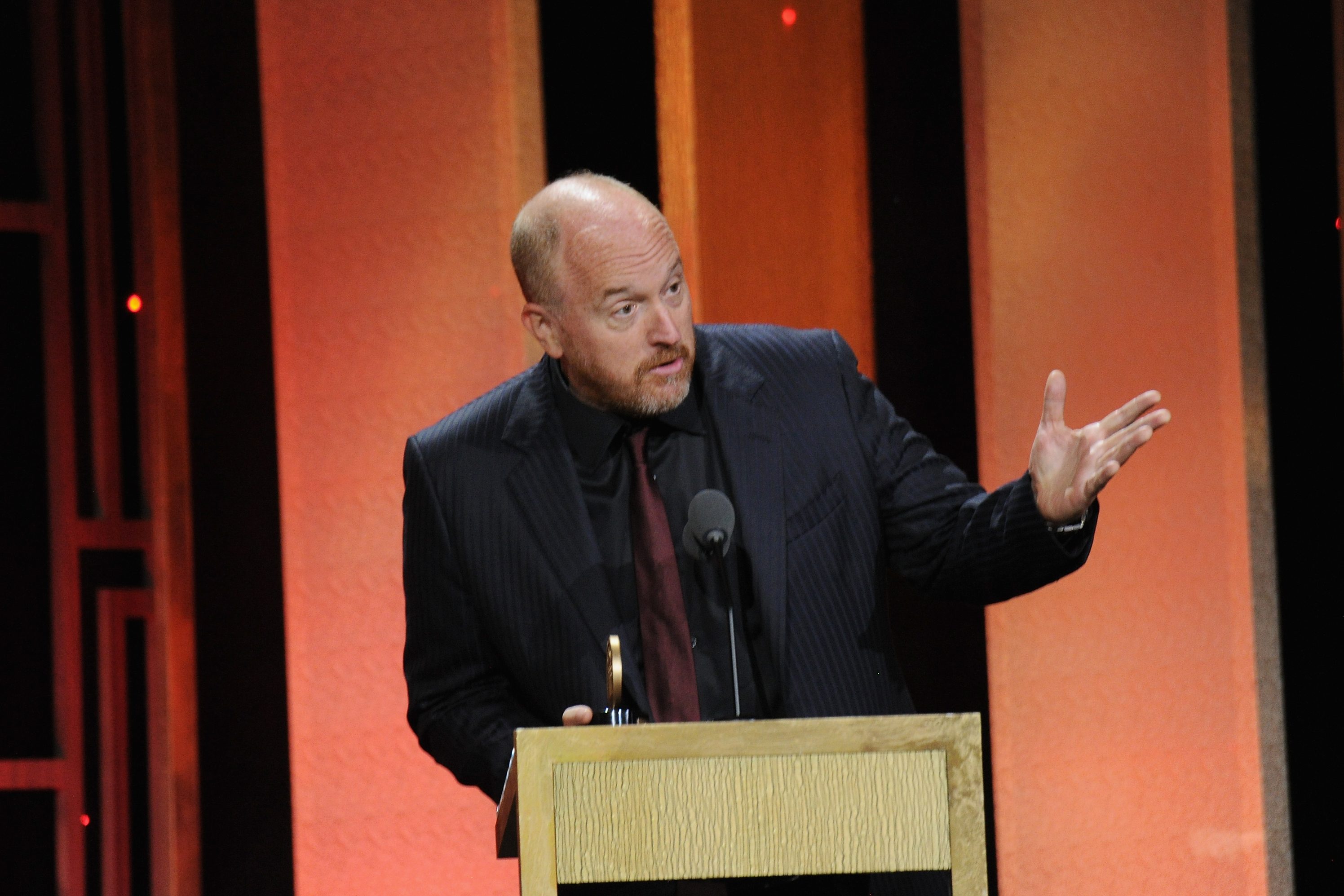 Louis CK speaks on stage during The 76th Annual Peabody Awards Ceremony at Cipriani, Wall Street on May 20, 2017 in New York City.