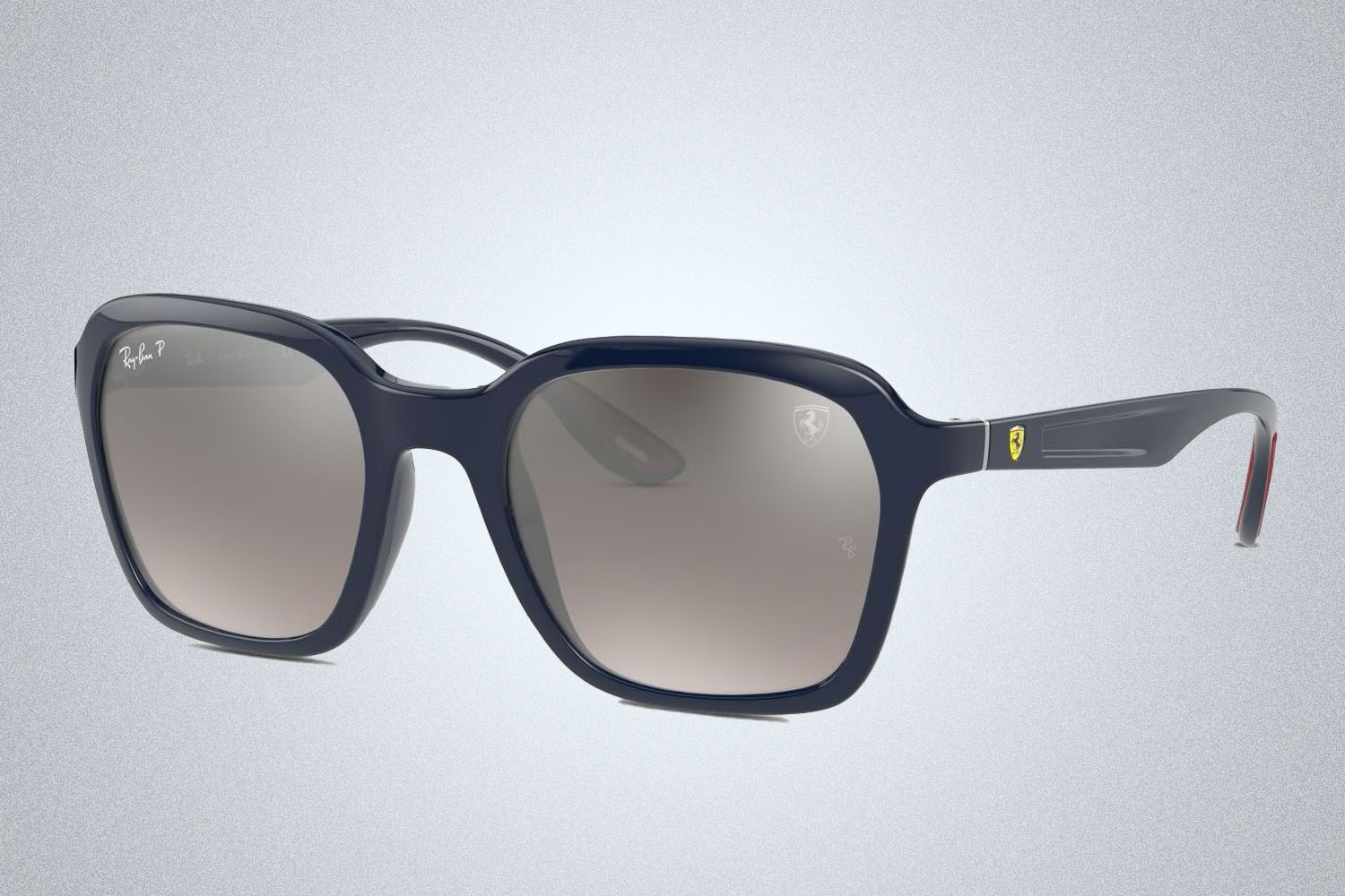 a pair of sunglasses on a grey background