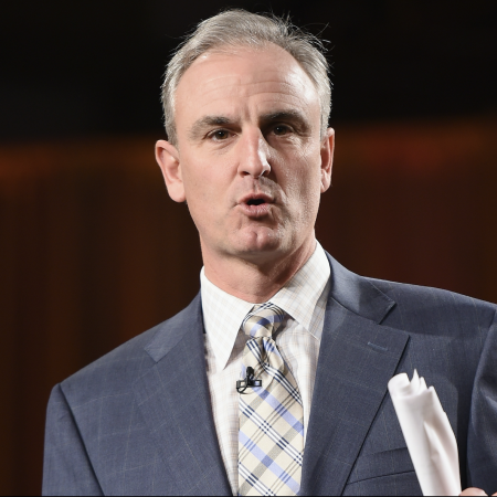 Trey Wingo speaks onstage during the Friars Club Roast of Terry Bradshaw.