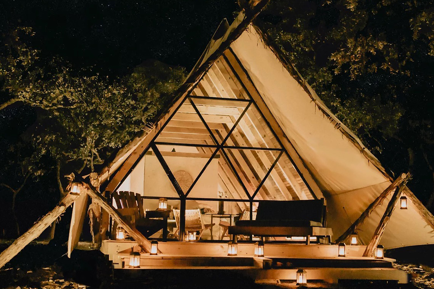 A tent at Talula Mesa