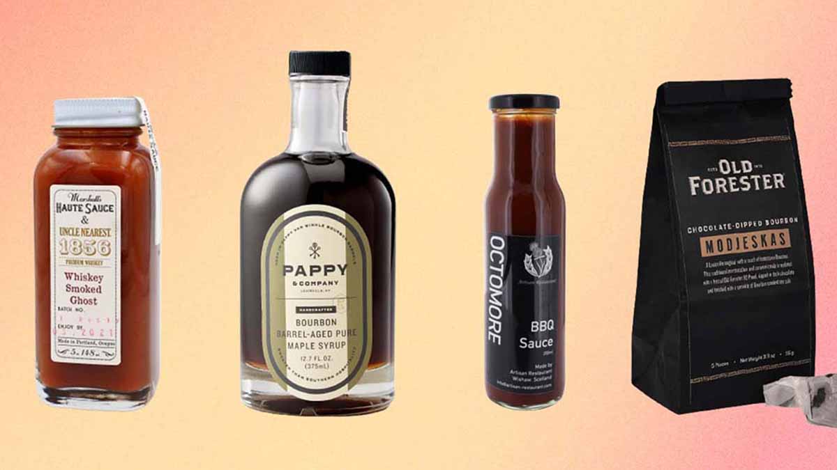 Four whisky-based food items