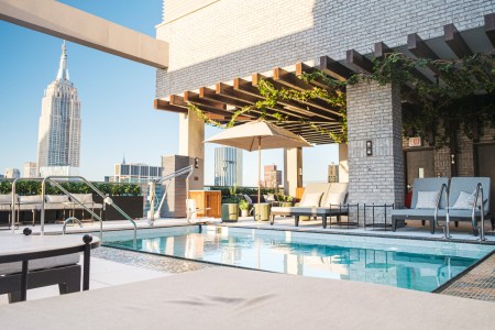 The rooftop pool at Somewhere Nowhere