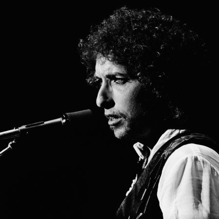 Bob Dylan performing in 1979. HIs song "Blowin' in the Wind" will be auctioned at Christie's on a new analog recording format