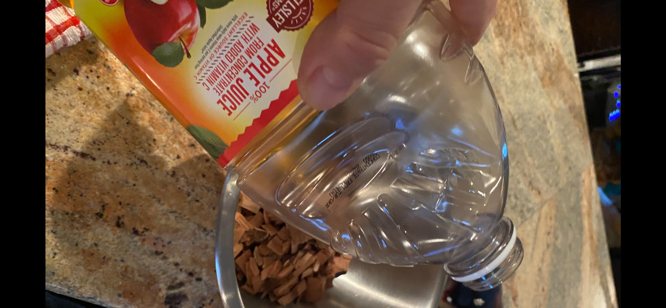 Soaking wood chips stops them from burning too fast on the grill