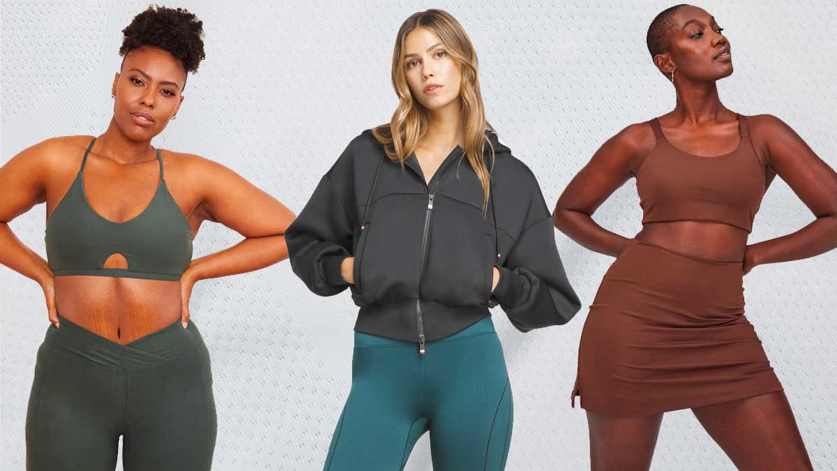 A sampling of the best women's activewear brands, including Wolven, Wilson and Girlfriend Collective.