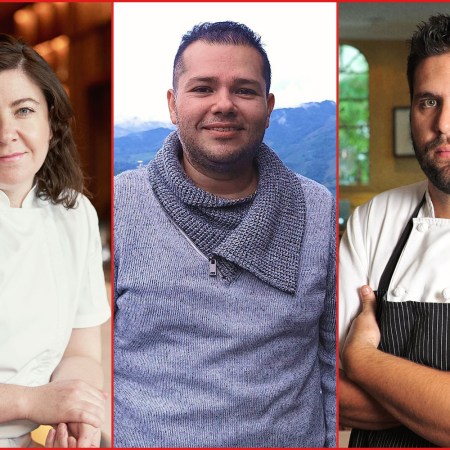 Three of Miami's top chefs. Left to right, Dina Butterfield, Jonathan Jimenez and Carlos Torres are pictured.