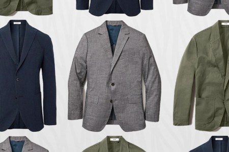 a collage of lightweight suits