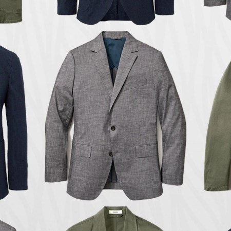 a collage of lightweight suits