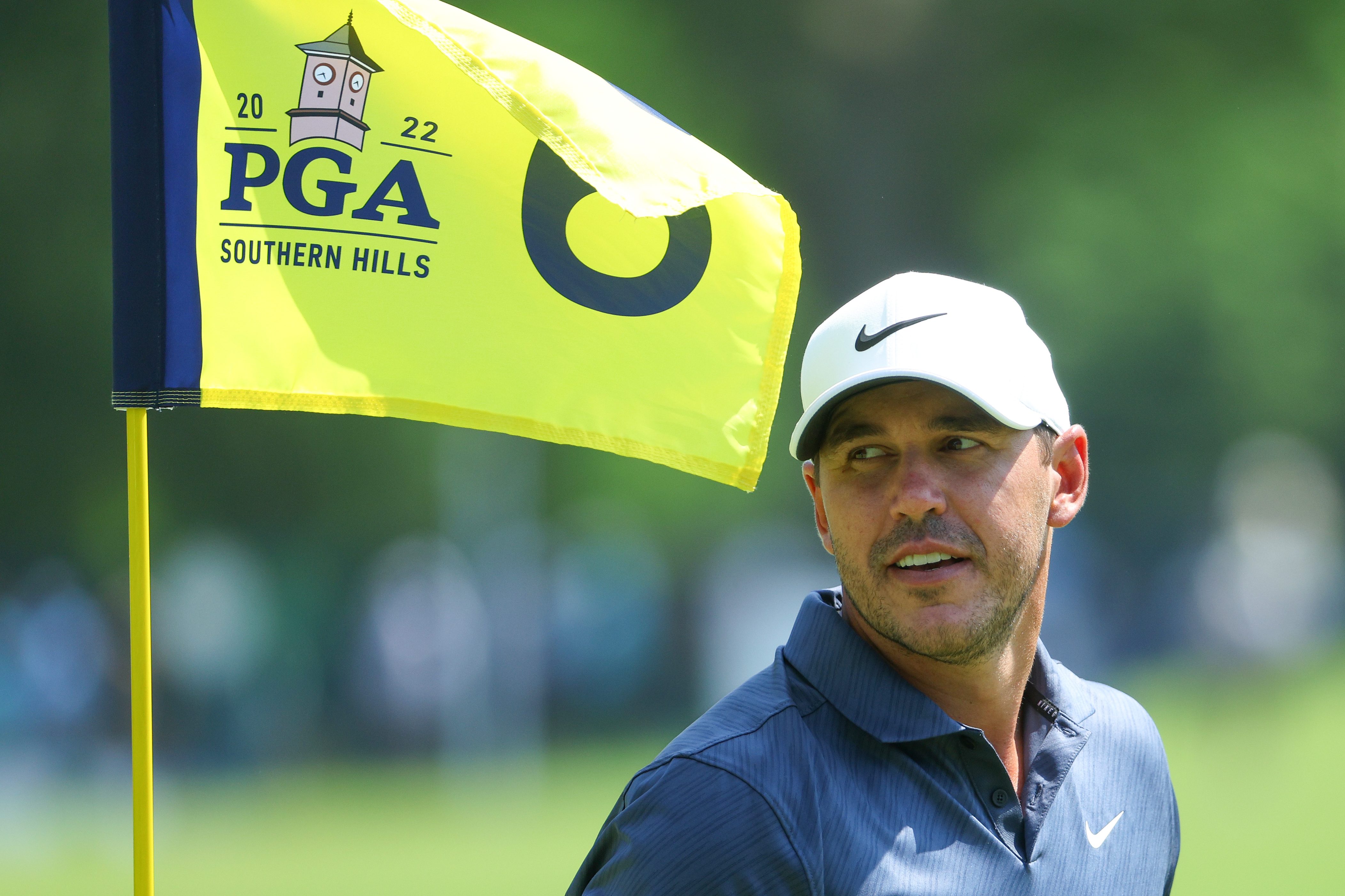 Brooks Koepka walks the course at 2022 PGA Championship