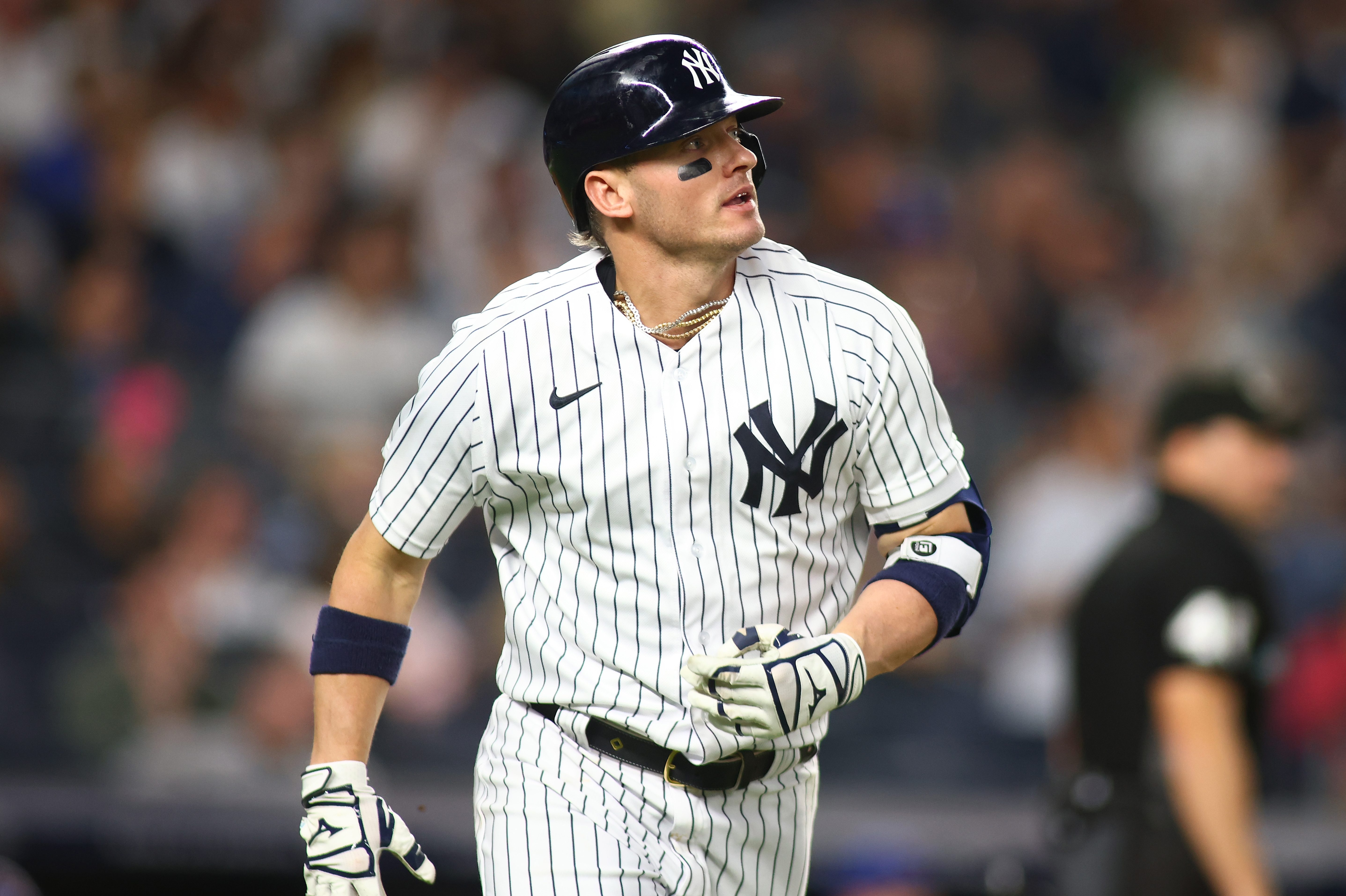 Josh Donaldson of the New York Yankees in action against the Chicago Cubs