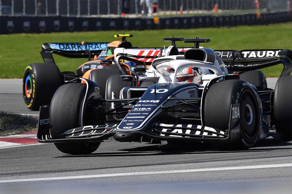 Pierre Gasly (FRA) Scuderia Alpha Tauri, AT02, HONDA RA620 engine seen during the F1 Grand Prix of Canada at Circuit Gilles Villeneuve on June 19, 2022 in Montreal, Quebec