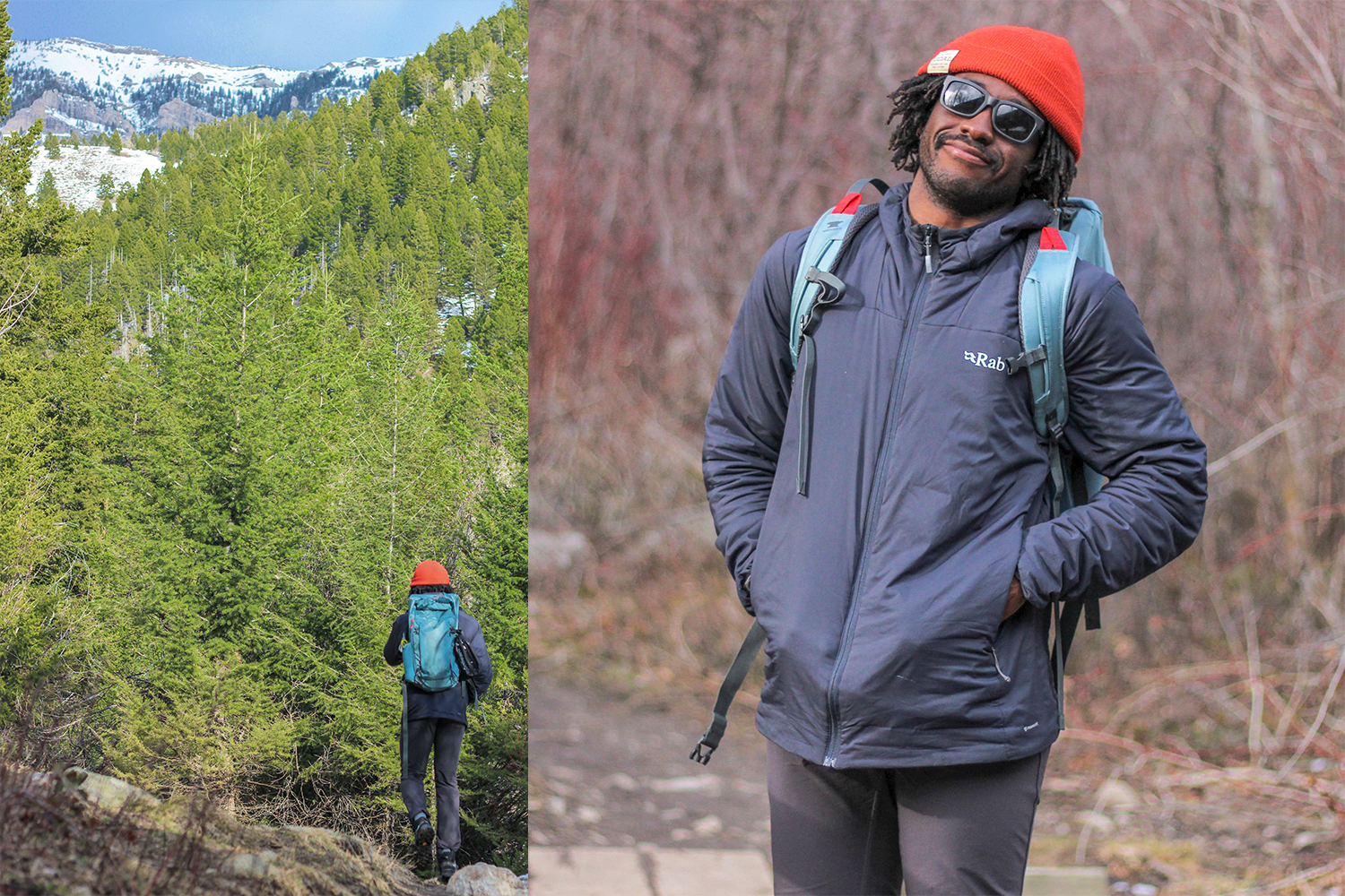 Writer Joe Kanzangu hiking in Custer Gallatin National Forest in Montana