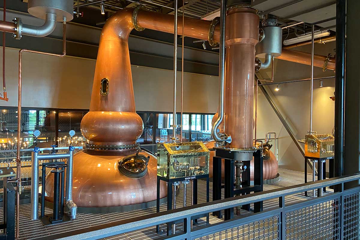 The stills at the O'Shaughnessy Distilling Co.