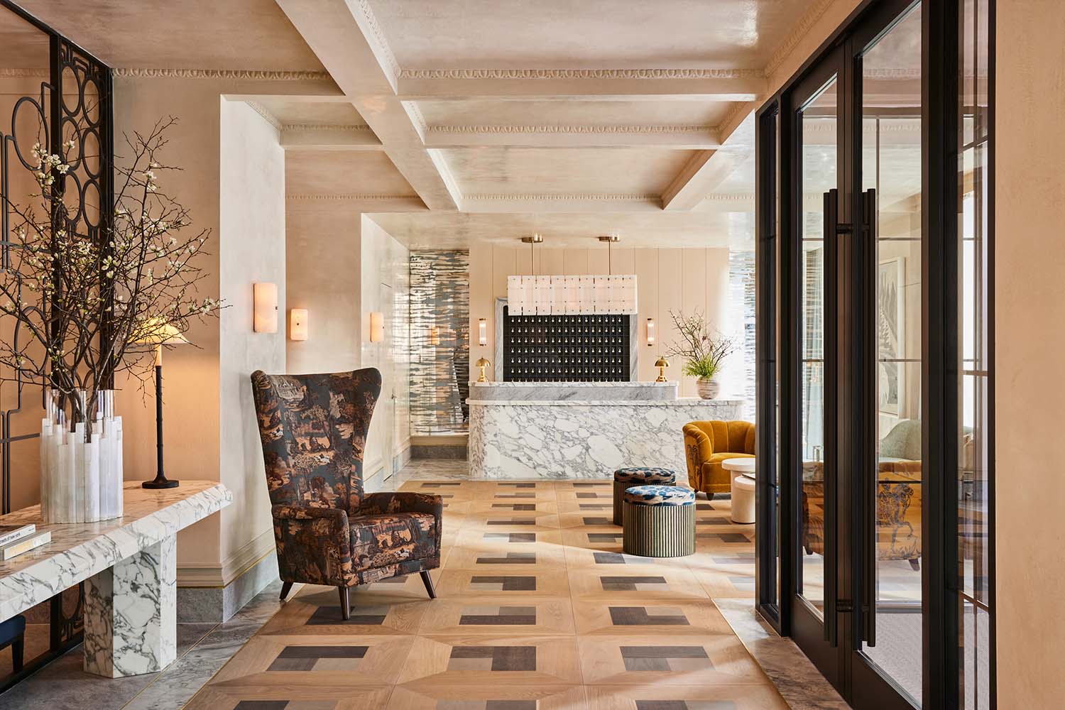 The Wall Street Hotel reception area