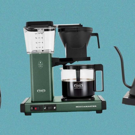 A Vitamix blender, Moccamaster KBGV Select Coffee Brewer and Fellow electric kettle, all of which are on sale at the Nordstrom Anniversary Sale