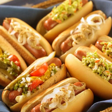 Regional hot dog style favorites as suggested by the National Hot Dog and Sausage Council