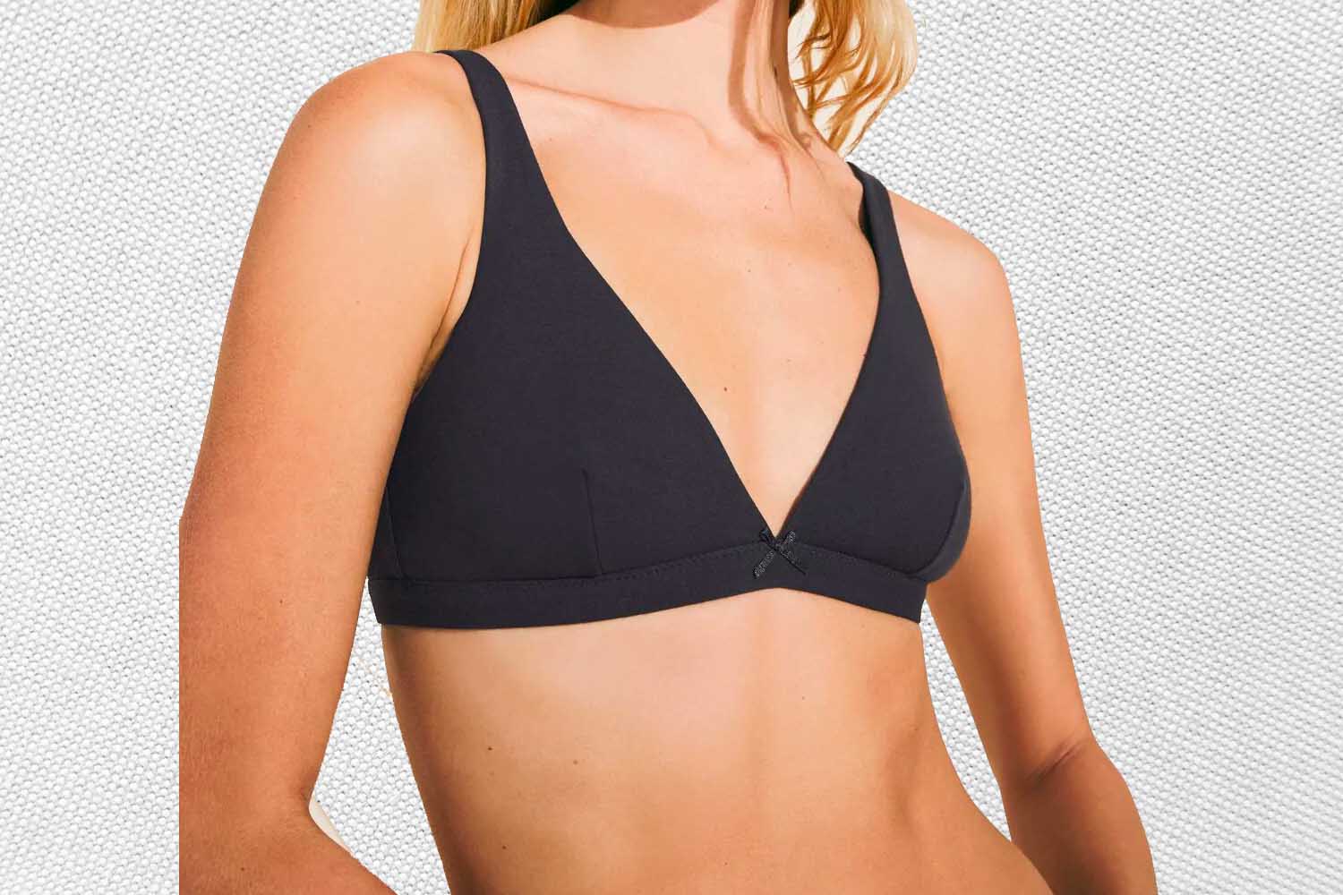 Eberjey Pima Stretch Cotton V Bralette