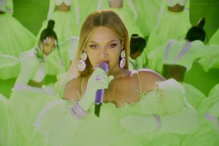 Beyonce performs during the 94th Oscars at the Dolby Theatre in Hollywood, California on March 27, 2022.