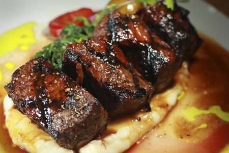 Steak tips from Tip Tap Room in Beacon Hill in Boston