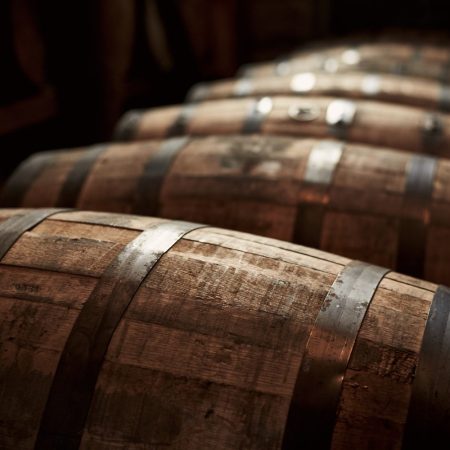 A stock image of bourbon barrels in Kentucky. The bourbon industry is putting together an auction to aid those affected by the Kentucky floods.