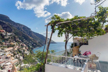 Superior Suite Terrace overlooking Positano at Hotel Poseidon