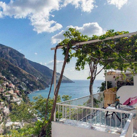 Superior Suite Terrace overlooking Positano at Hotel Poseidon