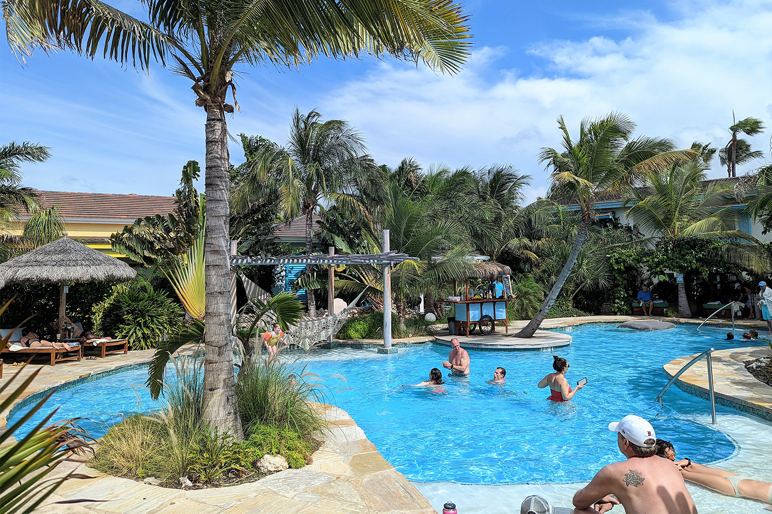 The pool at the Boardwalk Boutique Hotel in Aruba