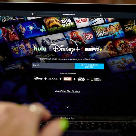 The Disney+ website on a laptop computer in the Brooklyn borough of New York, US, on Monday, July 18, 2022. Disney has announced it will raise prices on Disney+, Hulu and ESPN+ in the new few months.