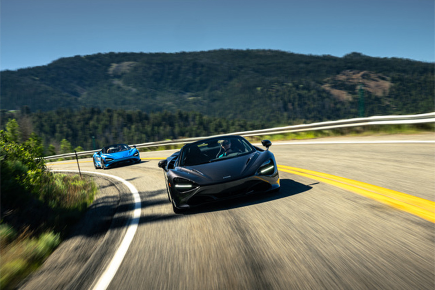 Driving a McLaren over 200mph at the Sun Valley Tour de Force on a real highway