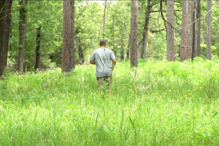 Kyle Lybarger in a meadow