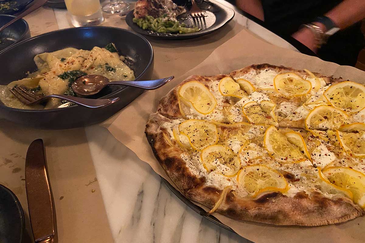 Some sample dishes from the Frenchman's Dough