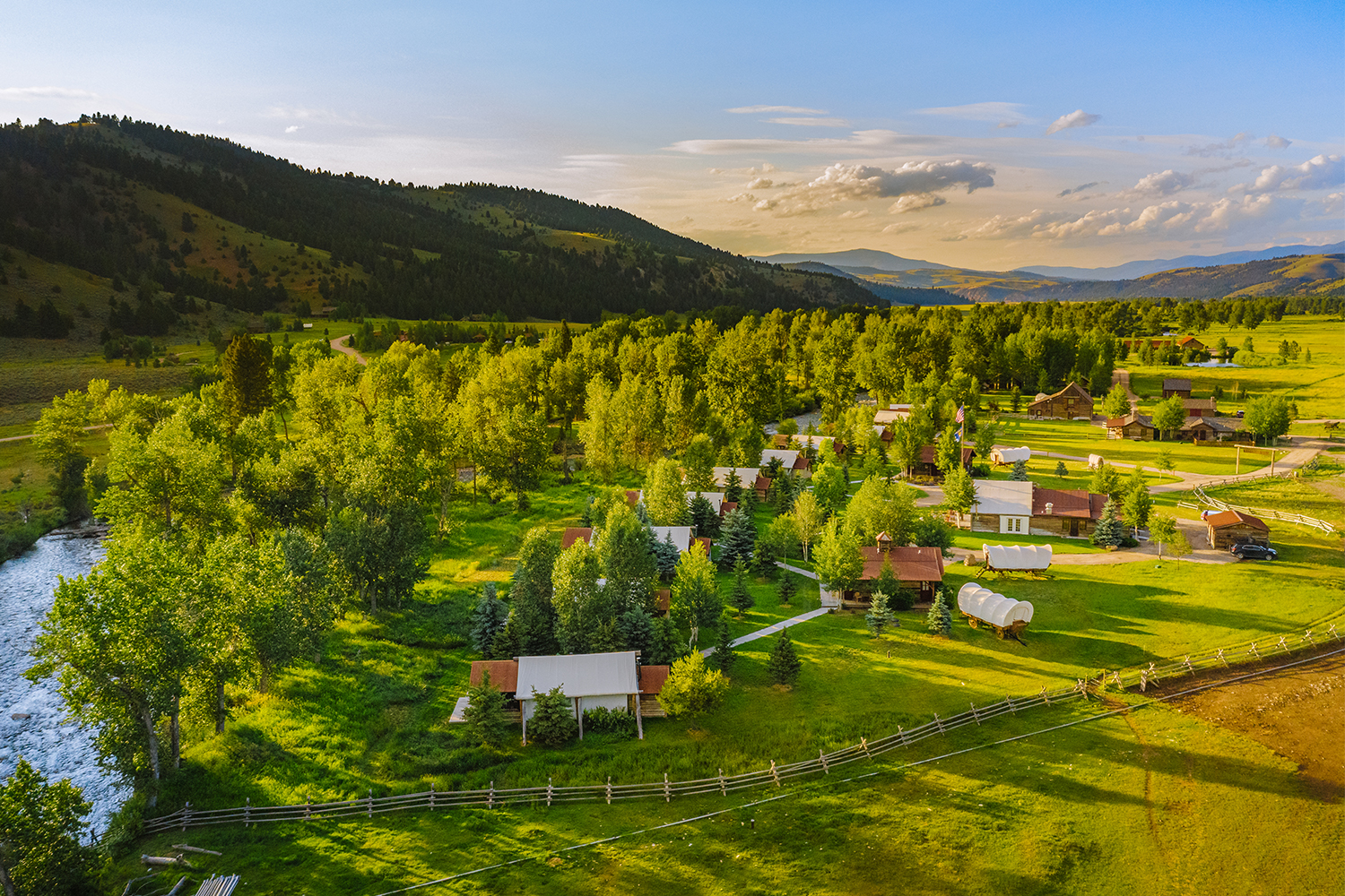 The Roosevelt Camp at The Ranch at Rock Creek, one of the best luxury ranch resorts in the U.S.