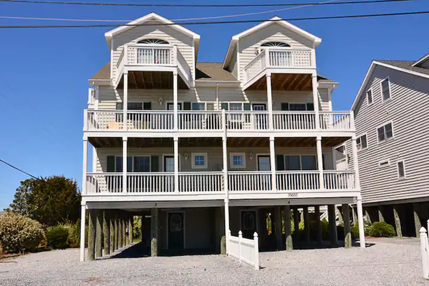 Exterior of beach house