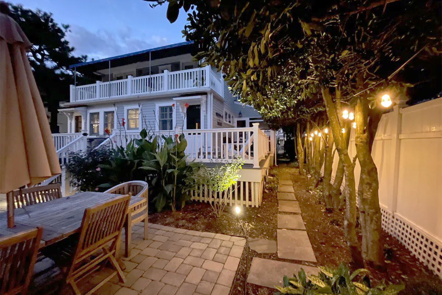 Back deck of beach house