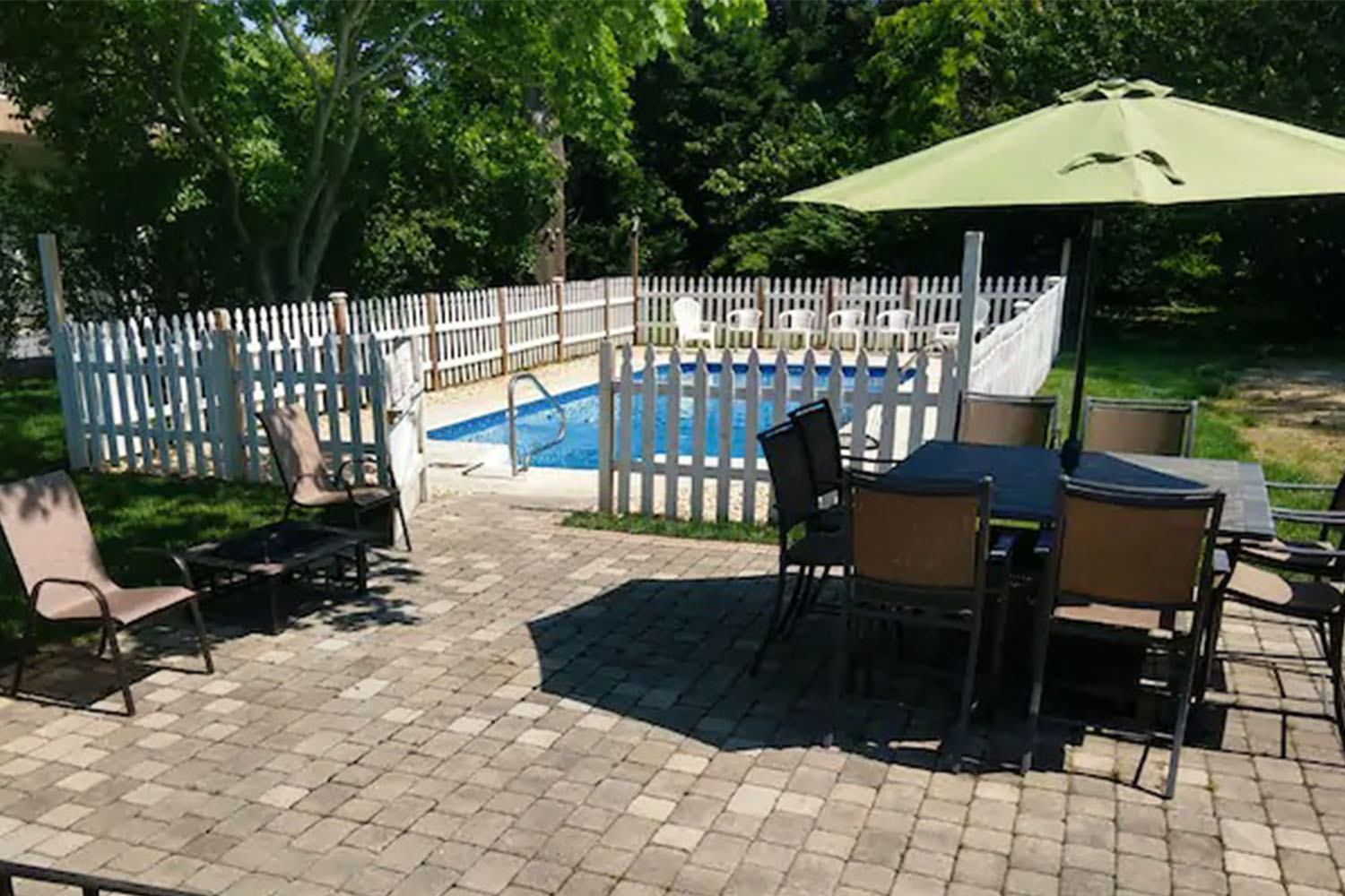 Pool at beach house