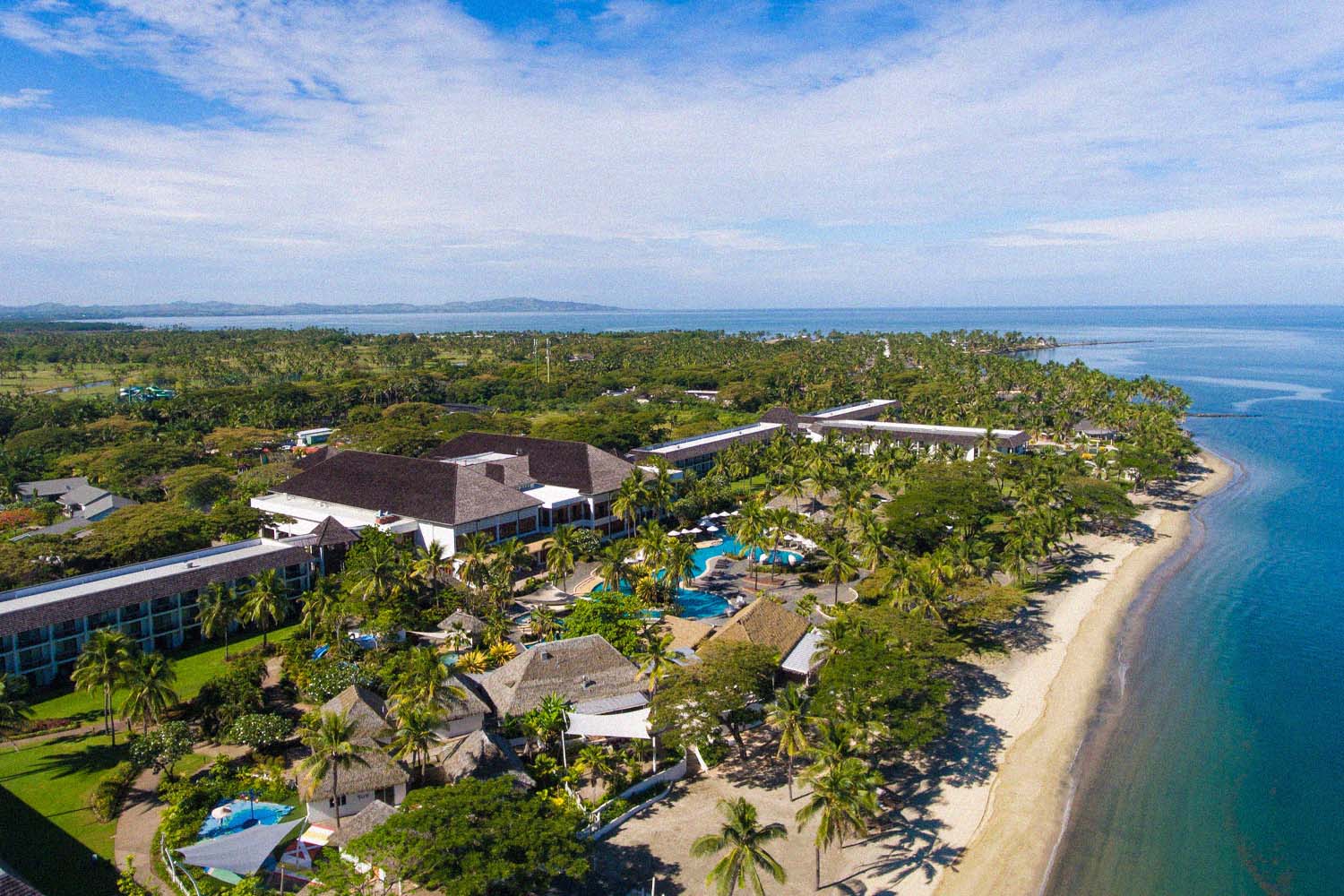 Aerial view of Sofitel Fiji