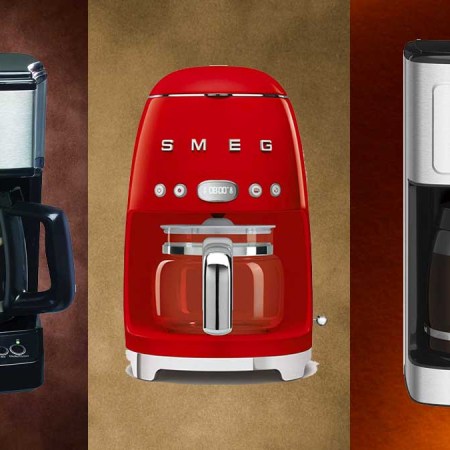 Capresso 5-Cup Mini Drip Coffee Maker, Smeg Drip Filter Coffee Machine and the Cuisinart Perfectemp 14 Cup Programmable Coffemaker, a few of the best drip coffee machines.